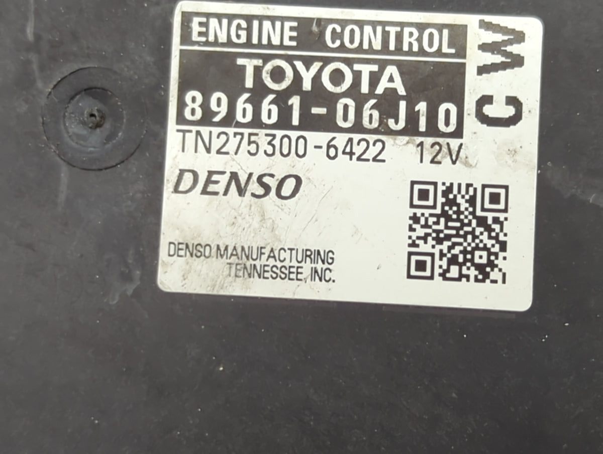 2010-2011 Toyota Camry PCM Engine Control Computer ECU ECM PCU OEM P/N:89661-06J10 TN275300-6422 Fits 2010 2011 OEM Used Aut