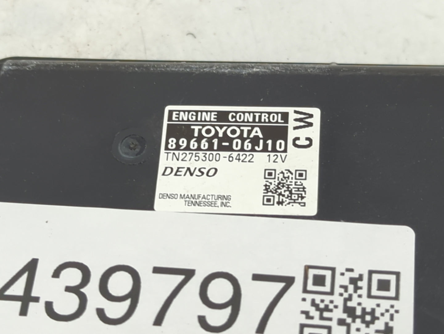 2010-2011 Toyota Camry PCM Engine Control Computer ECU ECM PCU OEM P/N:89661-06J10 TN275300-6422 Fits Fits 2010 2011 OEM Use