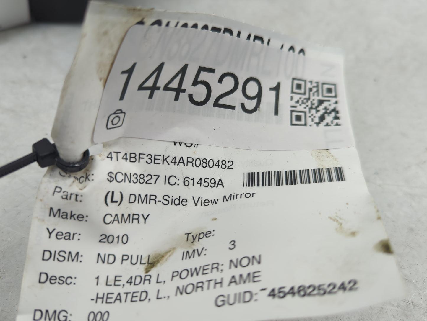2007-2011 Toyota Camry Driver Side View Mirror - Left Door Mirror OEM Used - Oemusedautoparts1.com