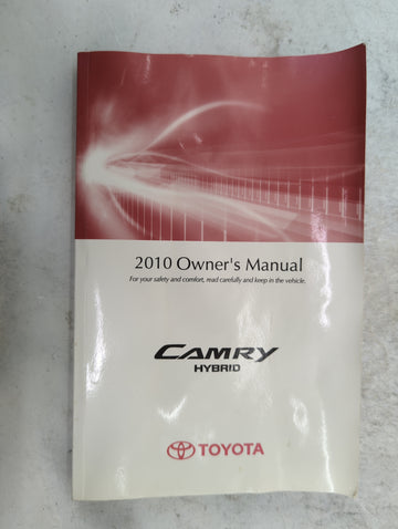 2010 Toyota Camry Owners Manual Book Guide P/N:OM33800U 01999-33800 OEM Used Auto Parts - Oemusedautoparts1.com