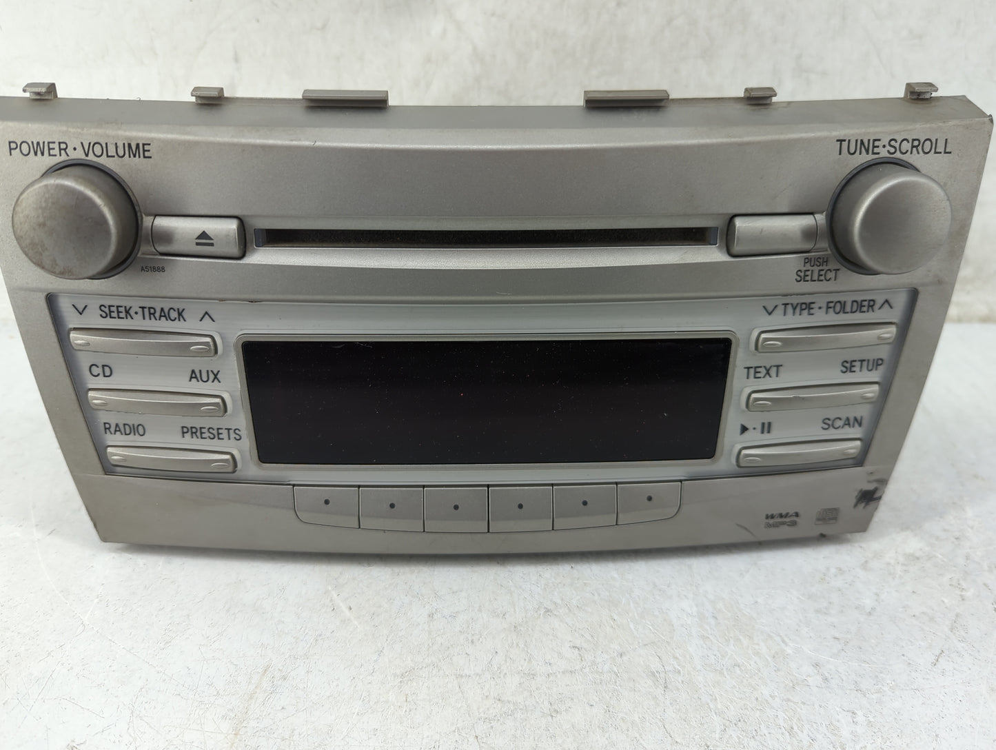 2010-2011 Toyota Camry Radio AM FM Cd Player Receiver Replacement P/N:86120-06700 CQ-FS8960X Fits Fits 2010 2011 OEM Used Au