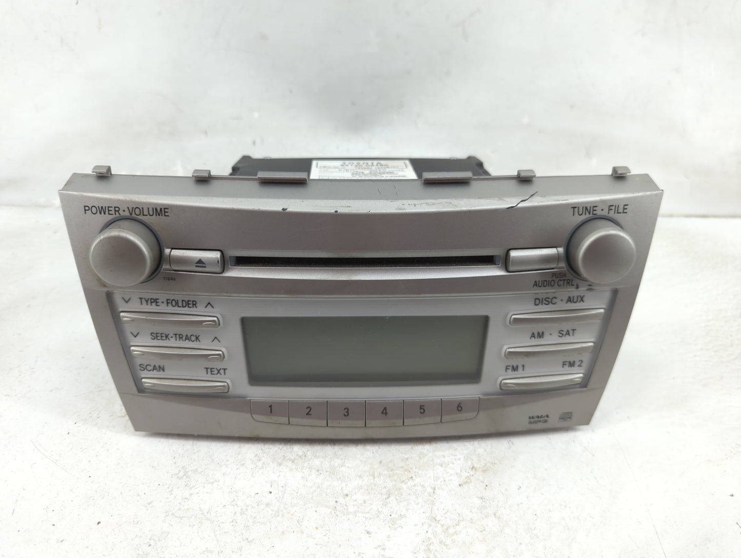 2010-2011 Toyota Camry Radio AM FM Cd Player Receiver Replacement P/N:86120-06480 123000-1800B101 Fits Fits 2010 2011 OEM Us