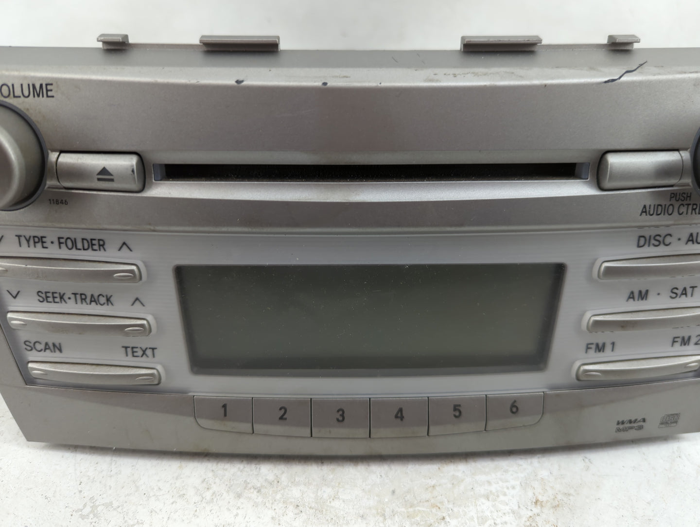 2010-2011 Toyota Camry Radio AM FM Cd Player Receiver Replacement P/N:86120-06480 123000-1800B101 Fits Fits 2010 2011 OEM Us
