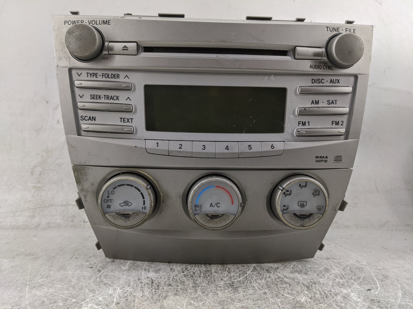 2010-2011 Toyota Camry Radio AM FM Cd Player Receiver Replacement P/N:86120-33D00 123000-17900101 Fits Fits 2010 2011 OEM Us