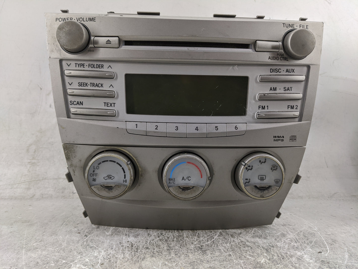 2010-2011 Toyota Camry Radio AM FM Cd Player Receiver Replacement P/N:86120-33D00 123000-17900101 Fits Fits 2010 2011 OEM Us