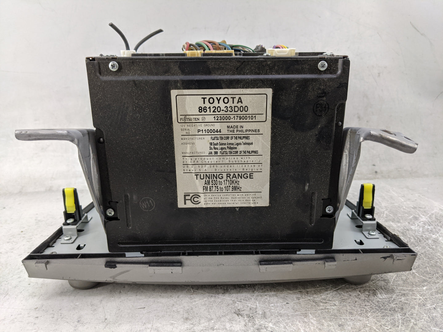 2010-2011 Toyota Camry Radio AM FM Cd Player Receiver Replacement P/N:86120-33D00 123000-17900101 Fits Fits 2010 2011 OEM Us
