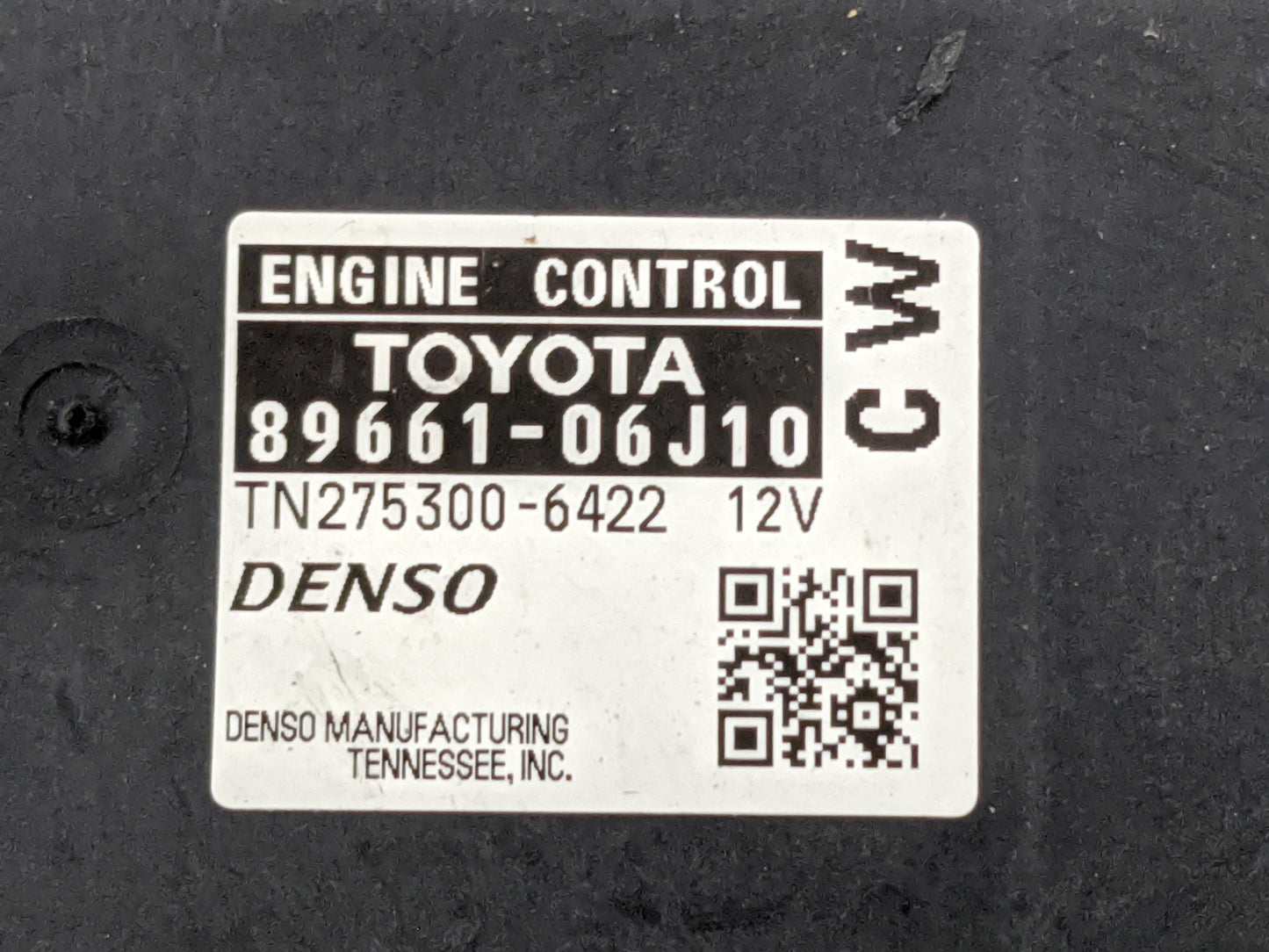 2010-2011 Toyota Camry PCM Engine Control Computer ECU ECM PCU OEM P/N:89661-06J10 TN275300-6422 Fits Fits 2010 2011 OEM Use