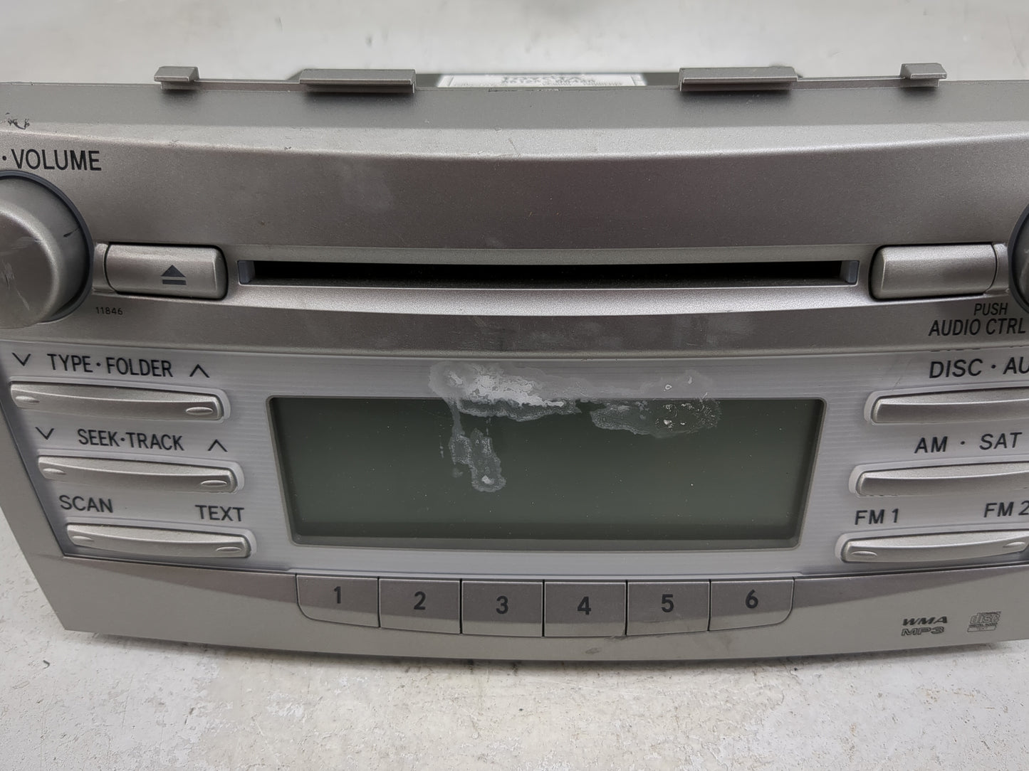 2010-2011 Toyota Camry Radio AM FM Cd Player Receiver Replacement P/N:86120-06480 123000-18000101 Fits Fits 2010 2011 OEM Us