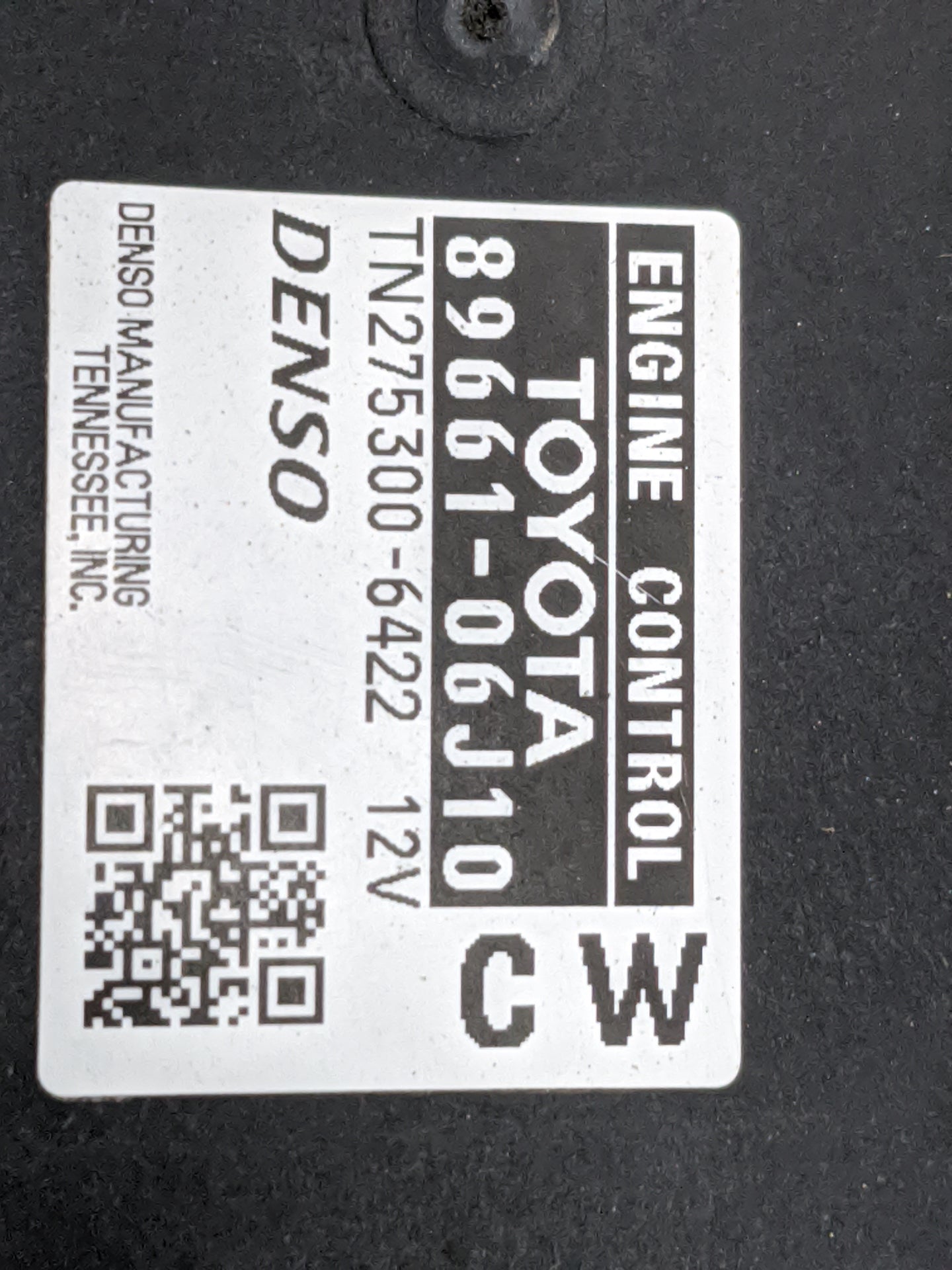 2010-2011 Toyota Camry PCM Engine Control Computer ECU ECM PCU OEM P/N:89661-06J10 TN275300-6422 Fits Fits 2010 2011 OEM Use