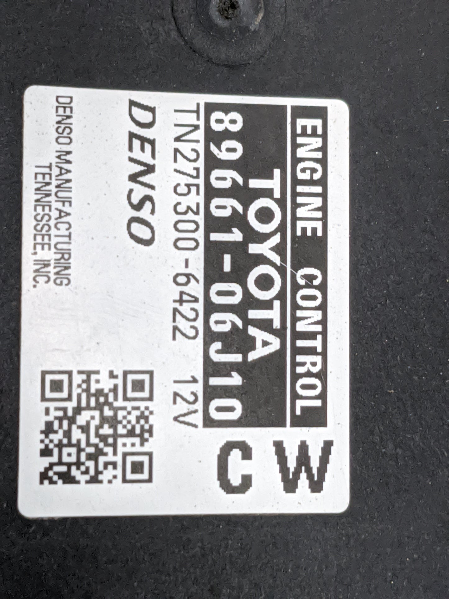 2010-2011 Toyota Camry PCM Engine Control Computer ECU ECM PCU OEM P/N:89661-06J10 TN275300-6422 Fits Fits 2010 2011 OEM Use