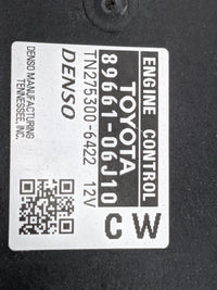 2010-2011 Toyota Camry PCM Engine Control Computer ECU ECM PCU OEM P/N:89661-06J10 TN275300-6422 Fits Fits 2010 2011 OEM Use