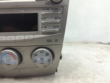 2010-2011 Toyota Camry Radio AM FM Cd Player Receiver Replacement P/N:86120-06700 CQ-FS8960X Fits Fits 2010 2011 OEM Used Auto Parts