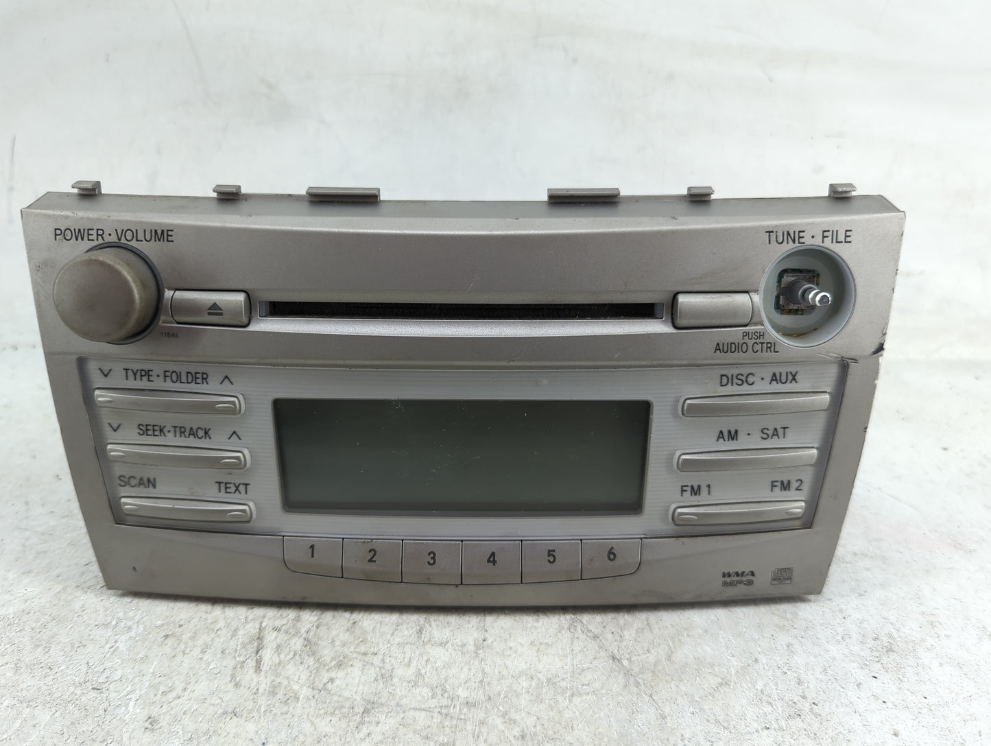 2010-2011 Toyota Camry Radio AM FM Cd Player Receiver Replacement P/N:86120-06181 11846, 121862-196 Fits Fits 2010 2011 OEM 