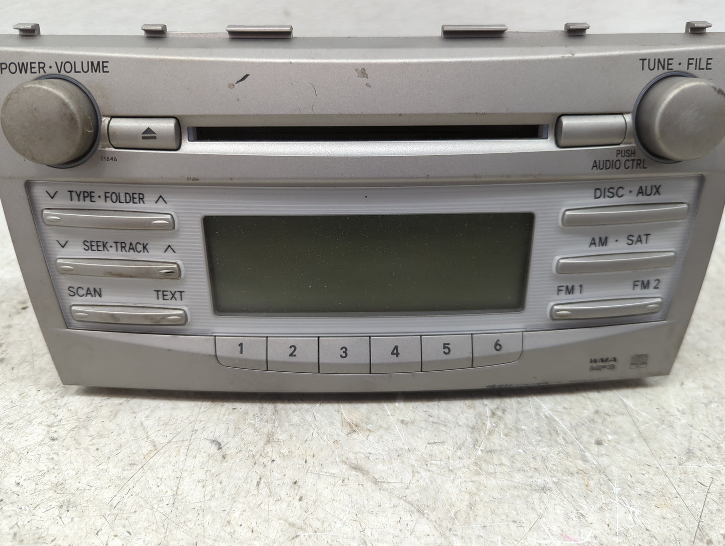 2010-2011 Toyota Camry Radio AM FM Cd Player Receiver Replacement P/N:86120-06480 123000-18000101, M1802305 Fits Fits 2010 2
