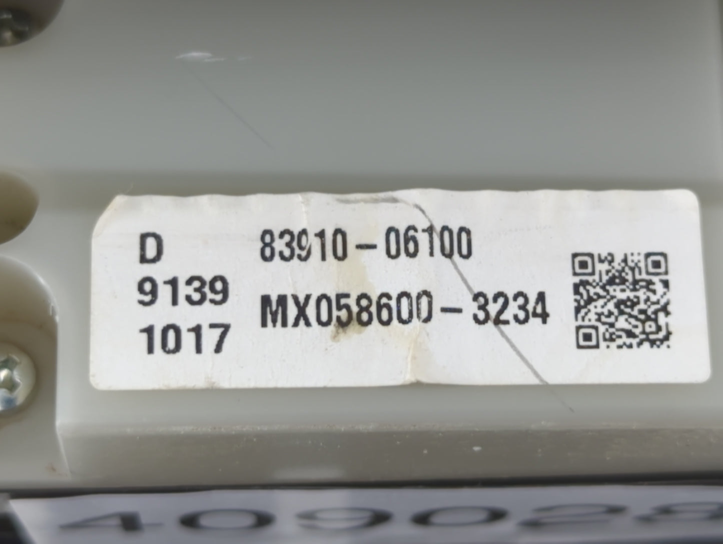 2010 Toyota Camry Digitial Dash Clock P/N:83910-06100 Fits OEM Used Auto Parts - Oemusedautoparts1.com