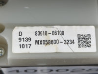 2010 Toyota Camry Digitial Dash Clock P/N:83910-06100 Fits OEM Used Auto Parts - Oemusedautoparts1.com