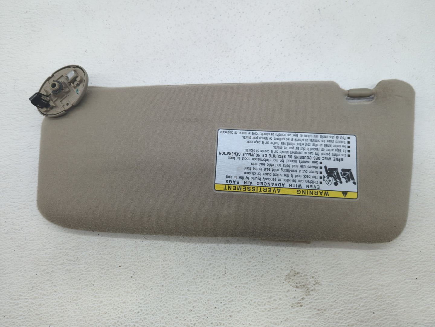 2007-2011 Toyota Camry Sun Visor Shade Replacement Passenger Right Mirror Fits Fits 2007 2008 2009 2010 2011 OEM Used Auto P