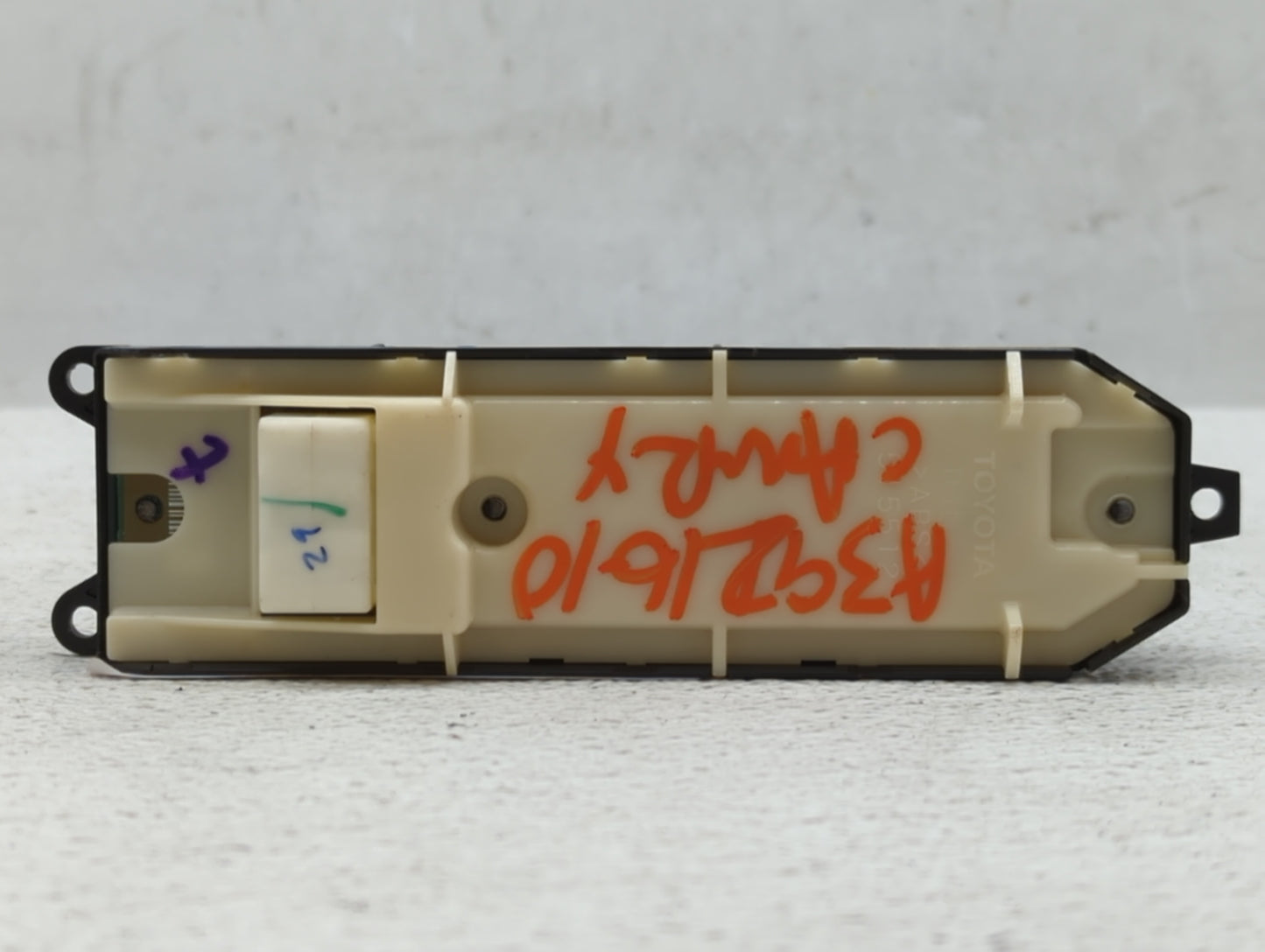 2010-2011 Toyota Camry Master Power Window Switch Replacement Driver Side Left P/N:515512 Fits OEM Used Auto Parts - Oemused