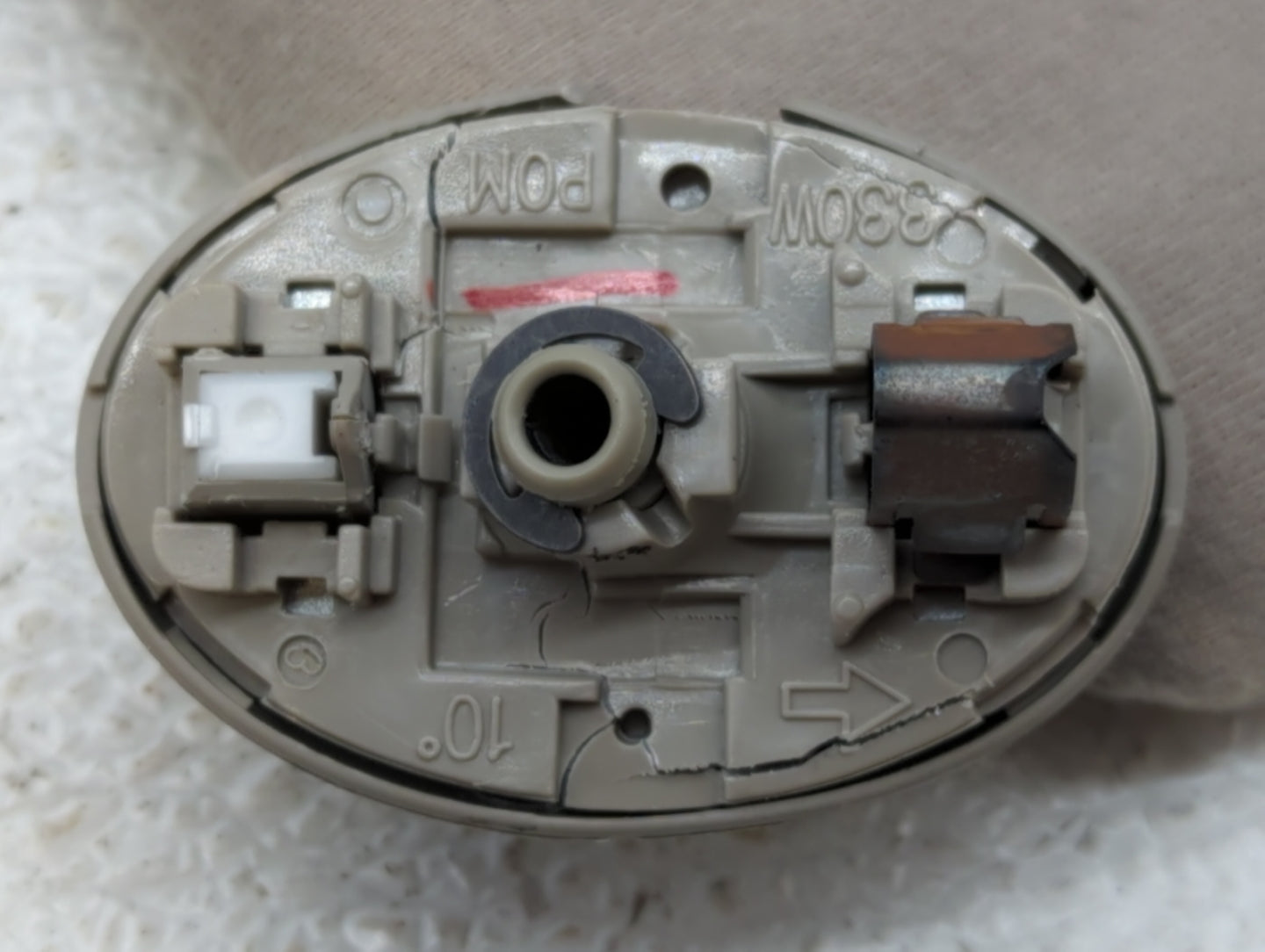 2007-2011 Toyota Camry Sun Visor Shade Replacement Passenger Right Mirror Fits Fits 2007 2008 2009 2010 2011 OEM Used Auto P