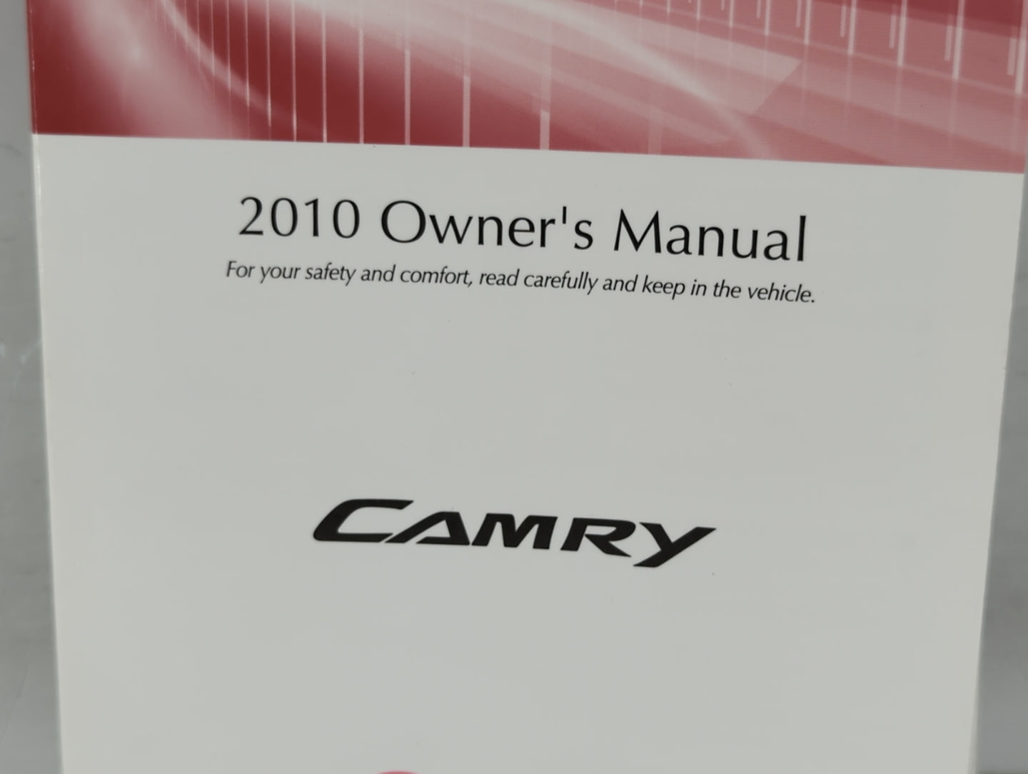 2010 Toyota Camry Owners Manual Book Guide OEM Used Auto Parts - Oemusedautoparts1.com