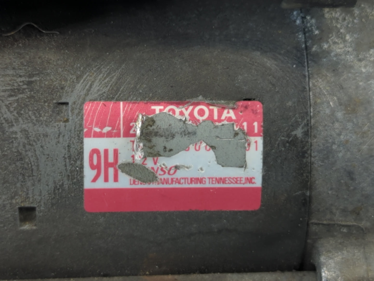 2010-2011 Toyota Camry Car Starter Motor Solenoid OEM P/N:TN428000-5983 28100-0V012 Fits OEM Used Auto Parts - Oemusedautopa