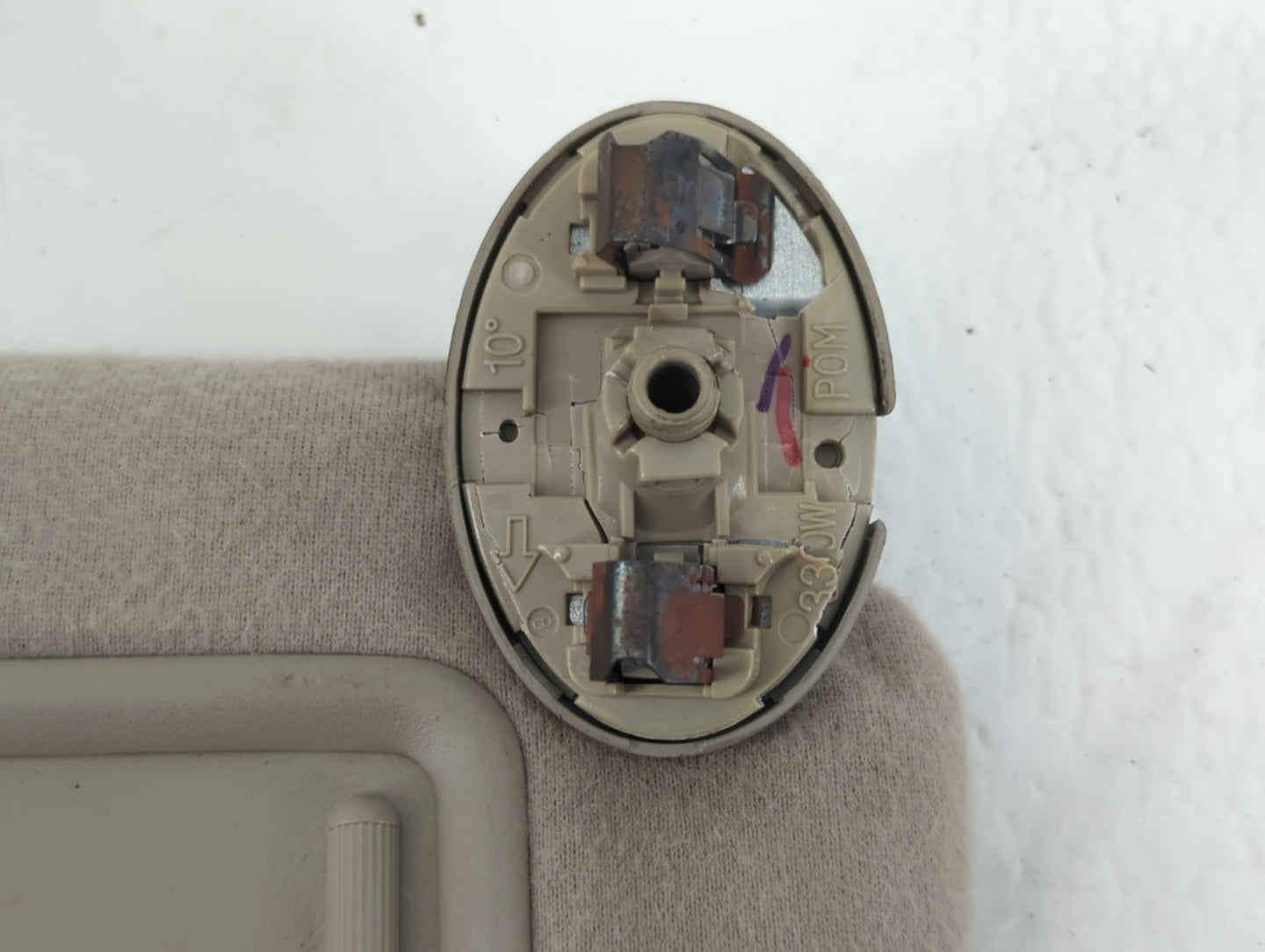 2007-2011 Toyota Camry Sun Visor Shade Replacement Passenger Right Mirror Fits Fits 2007 2008 2009 2010 2011 OEM Used Auto P