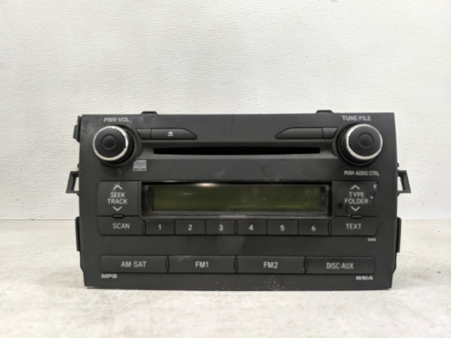 2010 Toyota Corolla Radio AM FM Cd Player Receiver Replacement P/N:86120-12D10 Fits OEM Used Auto Parts - Oemusedautoparts1.