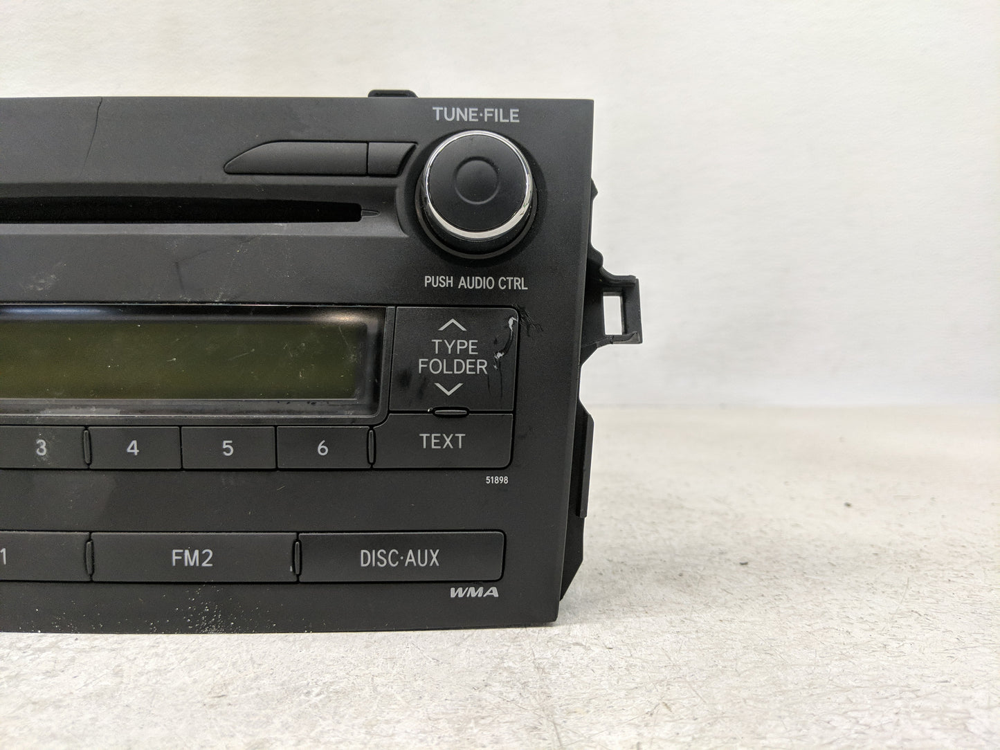 2010 Toyota Corolla Radio AM FM Cd Player Receiver Replacement P/N:86120-12D10 Fits OEM Used Auto Parts - Oemusedautoparts1.