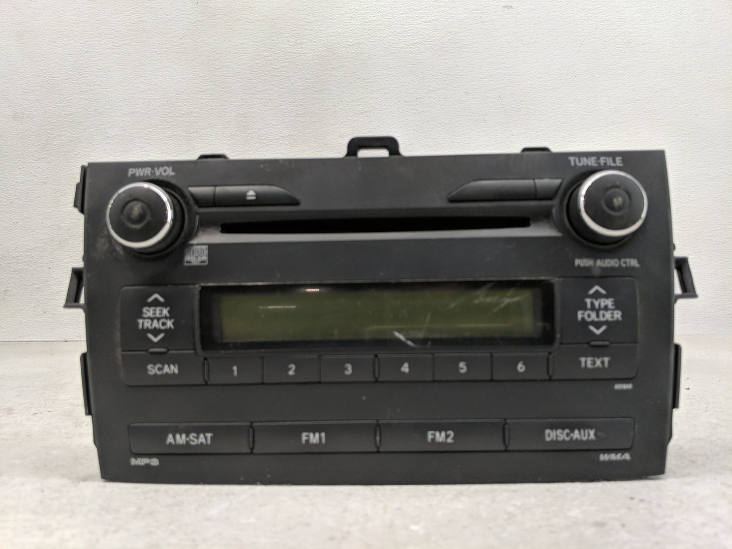 2009-2010 Toyota Corolla Radio AM FM Cd Player Receiver Replacement Fits Fits 2009 2010 OEM Used Auto Parts - Oemusedautopar