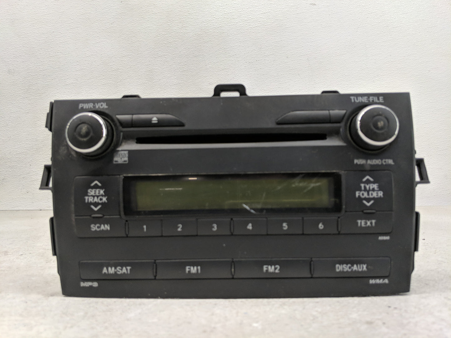 2009-2010 Toyota Corolla Radio AM FM Cd Player Receiver Replacement Fits Fits 2009 2010 OEM Used Auto Parts - Oemusedautopar