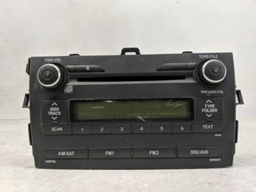 2009-2010 Toyota Corolla Radio AM FM Cd Player Receiver Replacement Fits Fits 2009 2010 OEM Used Auto Parts - Oemusedautopar