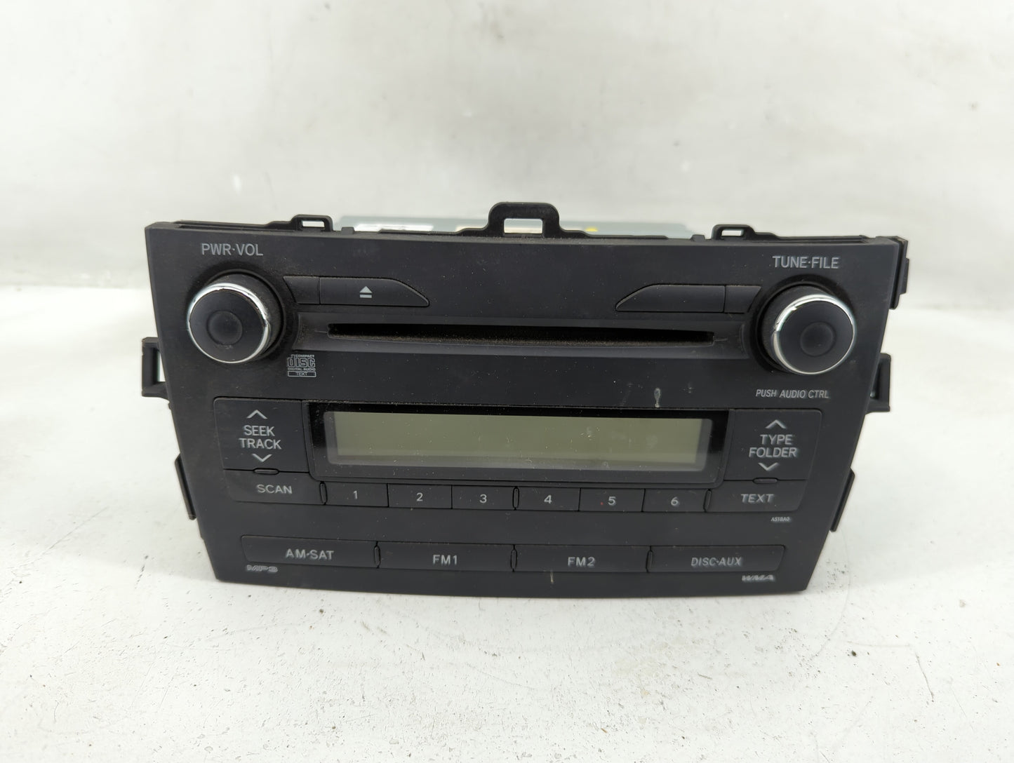 2009-2010 Toyota Corolla Radio AM FM Cd Player Receiver Replacement P/N:86120-02A90 Fits Fits 2009 2010 OEM Used Auto Parts 