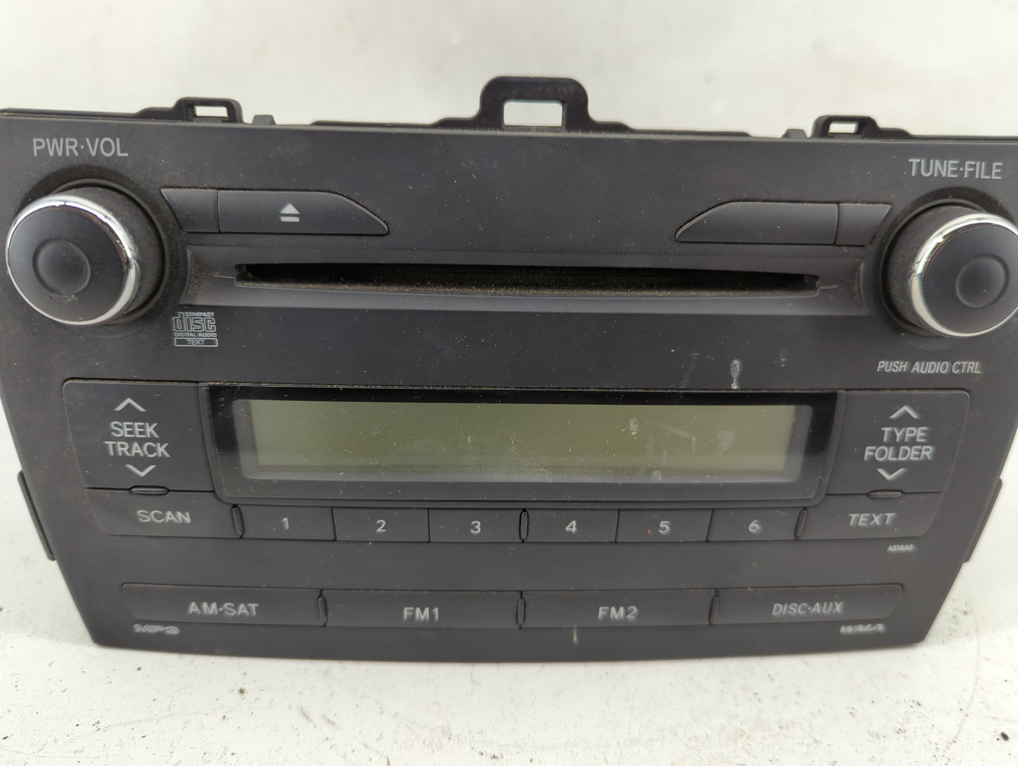2009-2010 Toyota Corolla Radio AM FM Cd Player Receiver Replacement P/N:86120-02A90 Fits Fits 2009 2010 OEM Used Auto Parts 