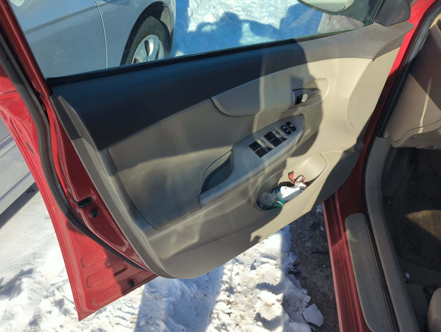 2010 Toyota Corolla Front Left Driver Interior Door Panel Trim - Oemusedautoparts1.com