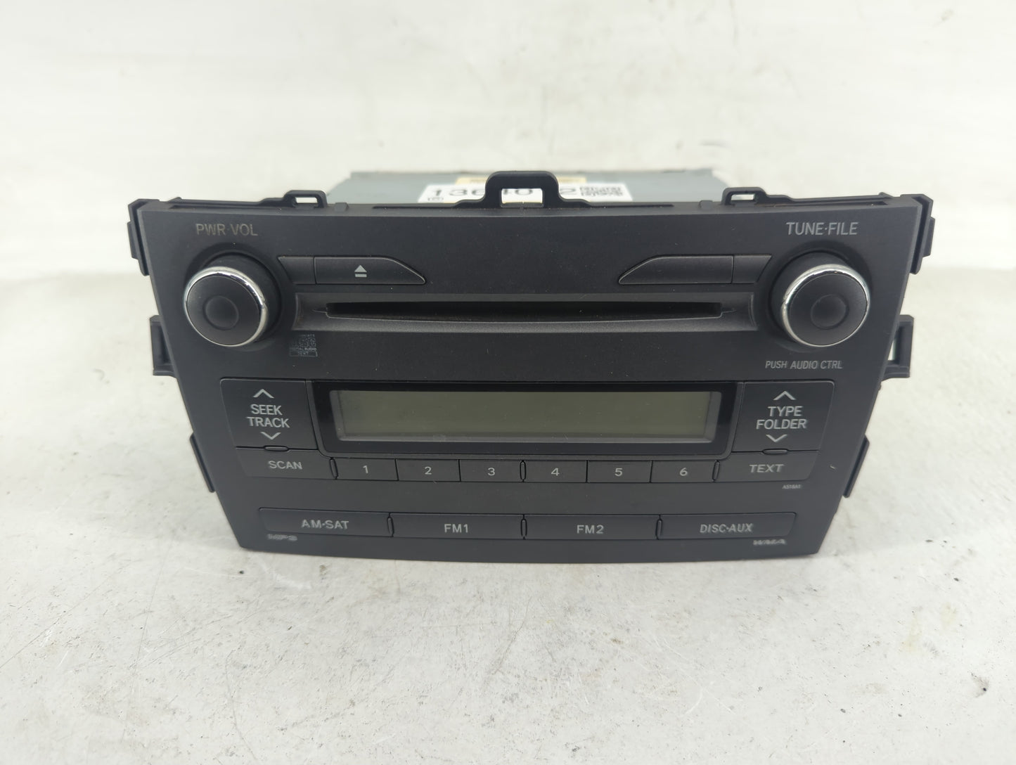 2009-2010 Toyota Corolla Radio AM FM Cd Player Receiver Replacement P/N:86120-02B00 86120-02A90 Fits Fits 2009 2010 OEM Used