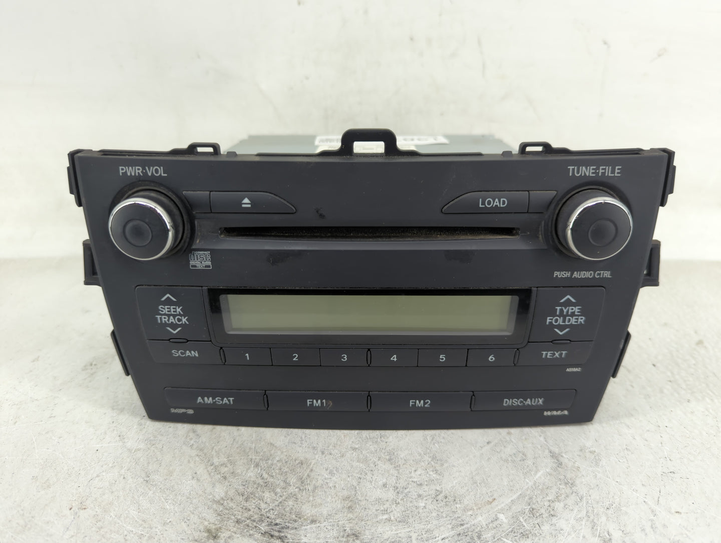 2009-2010 Toyota Corolla Radio AM FM Cd Player Receiver Replacement P/N:86120-02B10 Fits Fits 2009 2010 OEM Used Auto Parts 