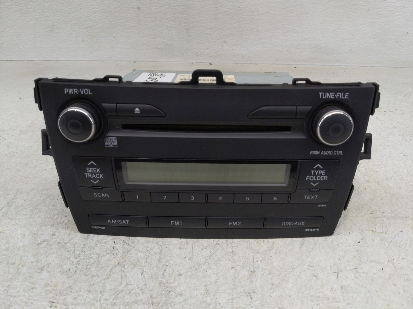 2009-2010 Toyota Corolla Radio AM FM Cd Player Receiver Replacement P/N:85120-02A90 Fits Fits 2009 2010 OEM Used Auto Parts 