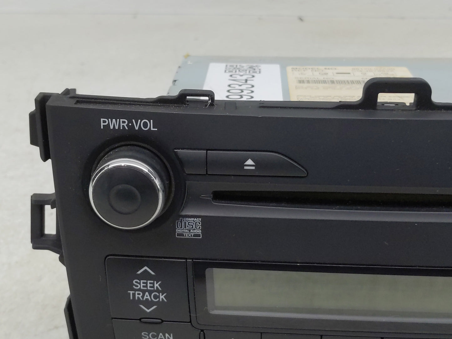 2009-2010 Toyota Corolla Radio AM FM Cd Player Receiver Replacement P/N:85120-02A90 Fits Fits 2009 2010 OEM Used Auto Parts 