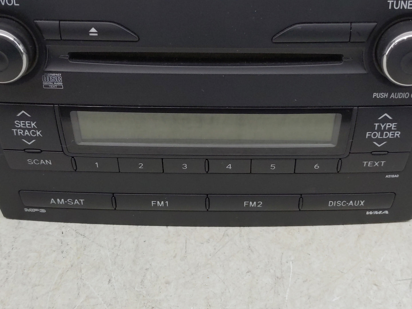 2009-2010 Toyota Corolla Radio AM FM Cd Player Receiver Replacement P/N:85120-02A90 Fits Fits 2009 2010 OEM Used Auto Parts 