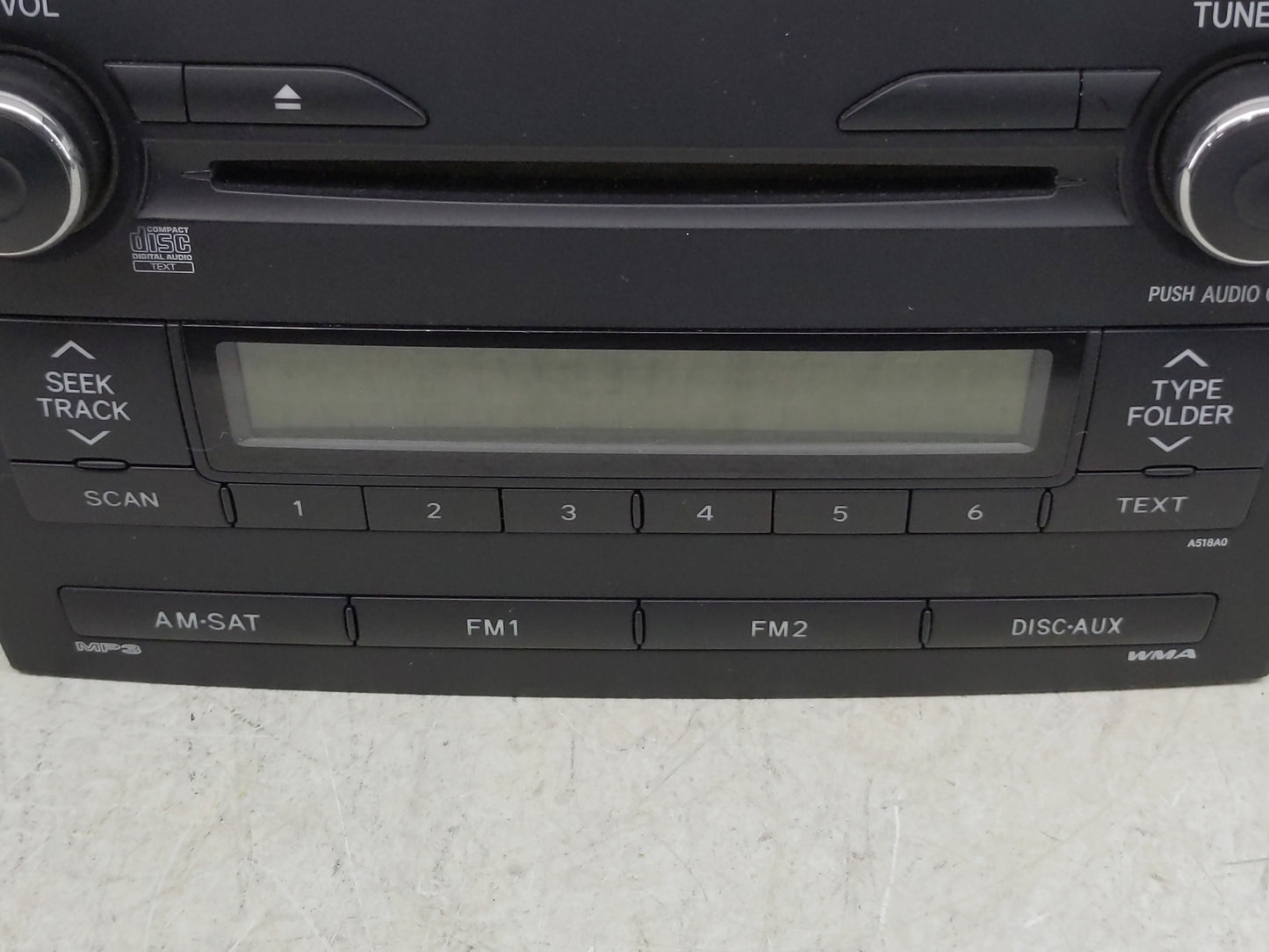 2009-2010 Toyota Corolla Radio AM FM Cd Player Receiver Replacement P/N:85120-02A90 Fits Fits 2009 2010 OEM Used Auto Parts 