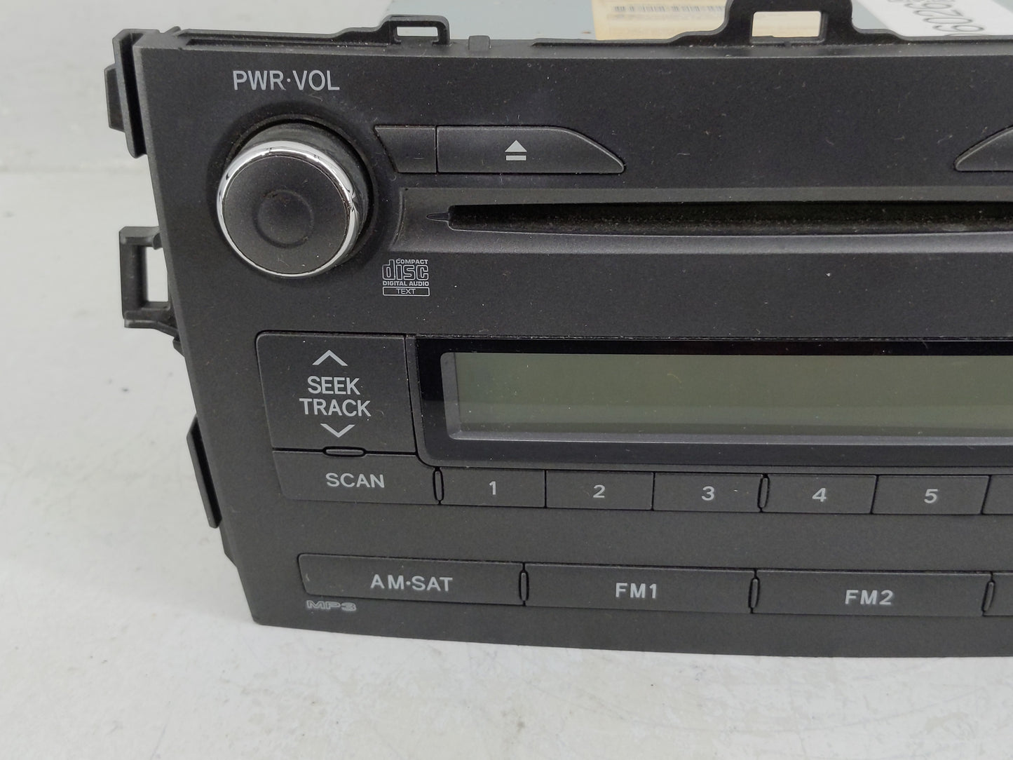 2009-2010 Toyota Corolla Radio AM FM Cd Player Receiver Replacement P/N:86120-02B00 Fits Fits 2009 2010 OEM Used Auto Parts 