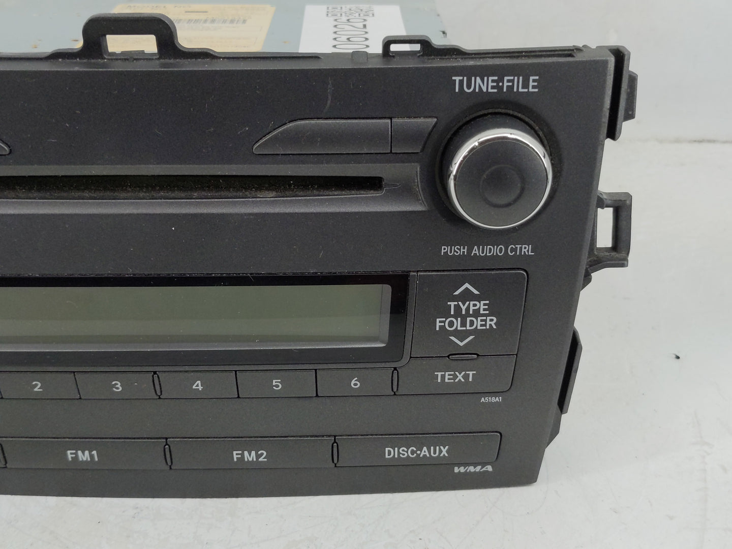 2009-2010 Toyota Corolla Radio AM FM Cd Player Receiver Replacement P/N:86120-02B00 Fits Fits 2009 2010 OEM Used Auto Parts 
