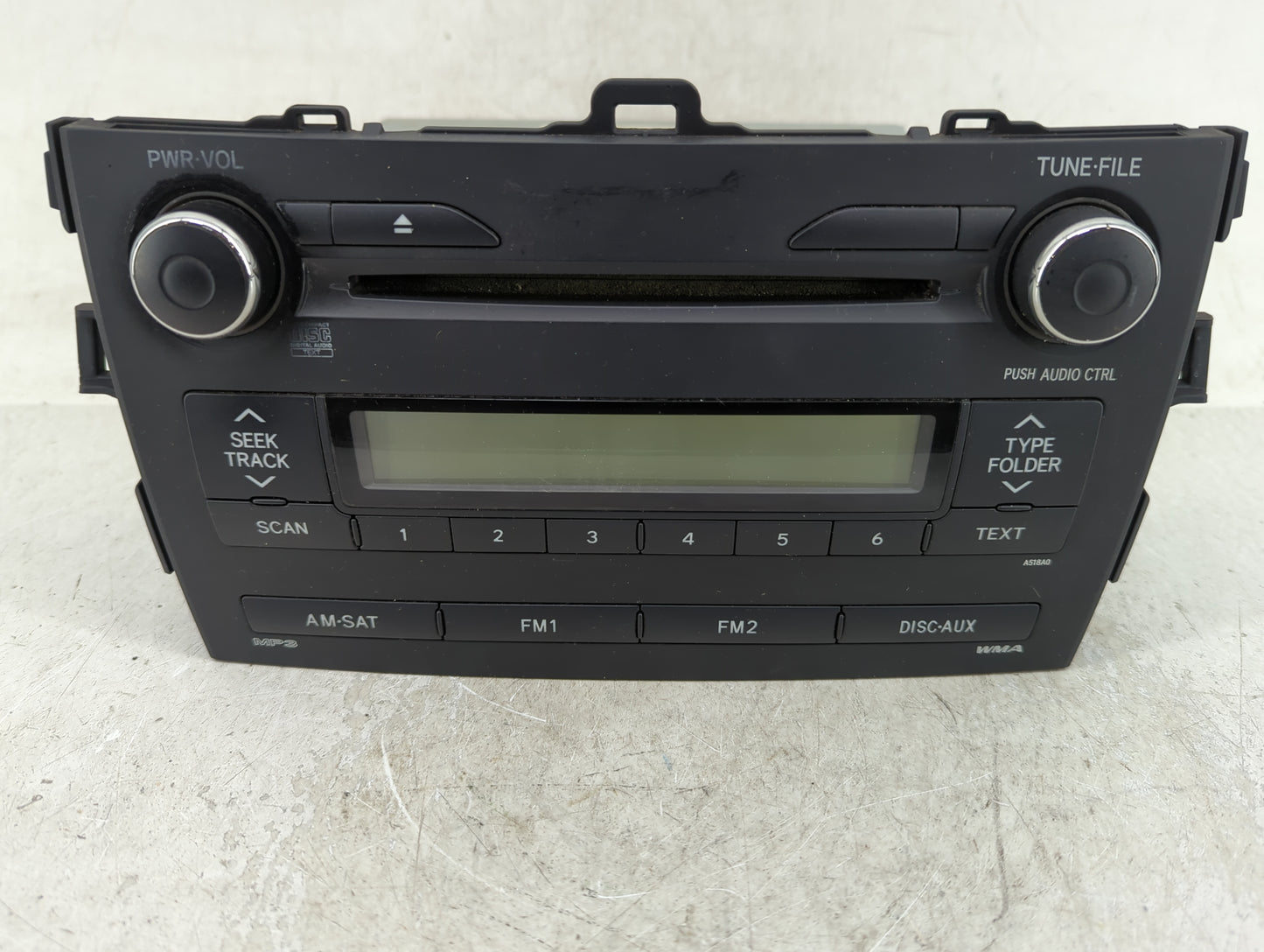 2009-2010 Toyota Corolla Radio AM FM Cd Player Receiver Replacement Fits Fits 2009 2010 OEM Used Auto Parts - Oemusedautopar