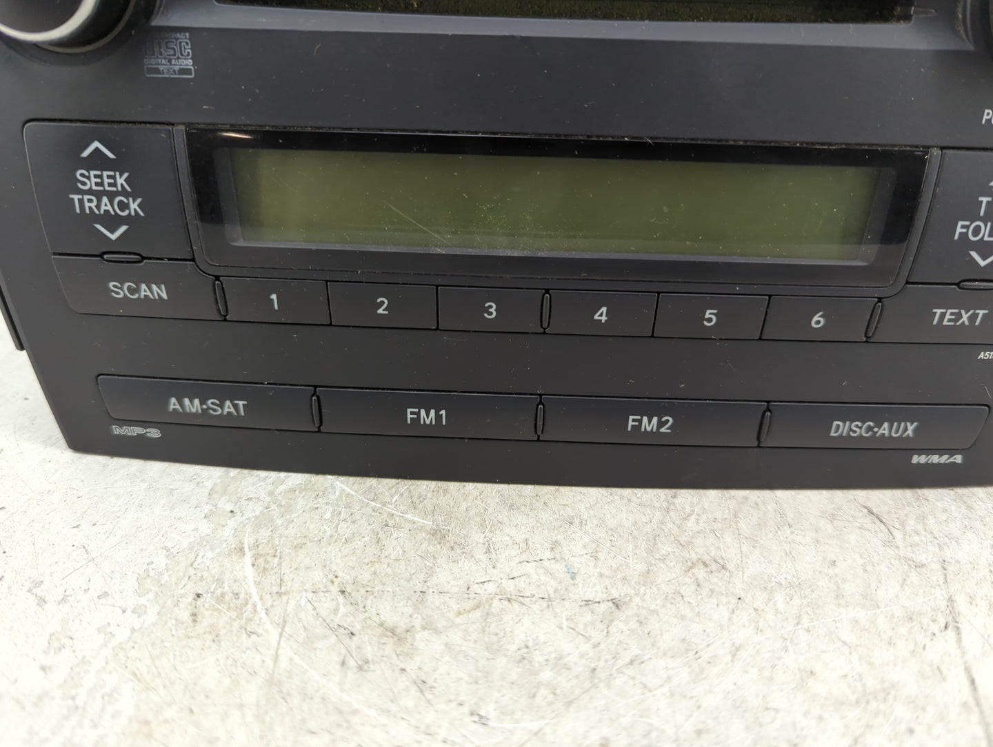 2009-2010 Toyota Corolla Radio AM FM Cd Player Receiver Replacement Fits Fits 2009 2010 OEM Used Auto Parts - Oemusedautopar