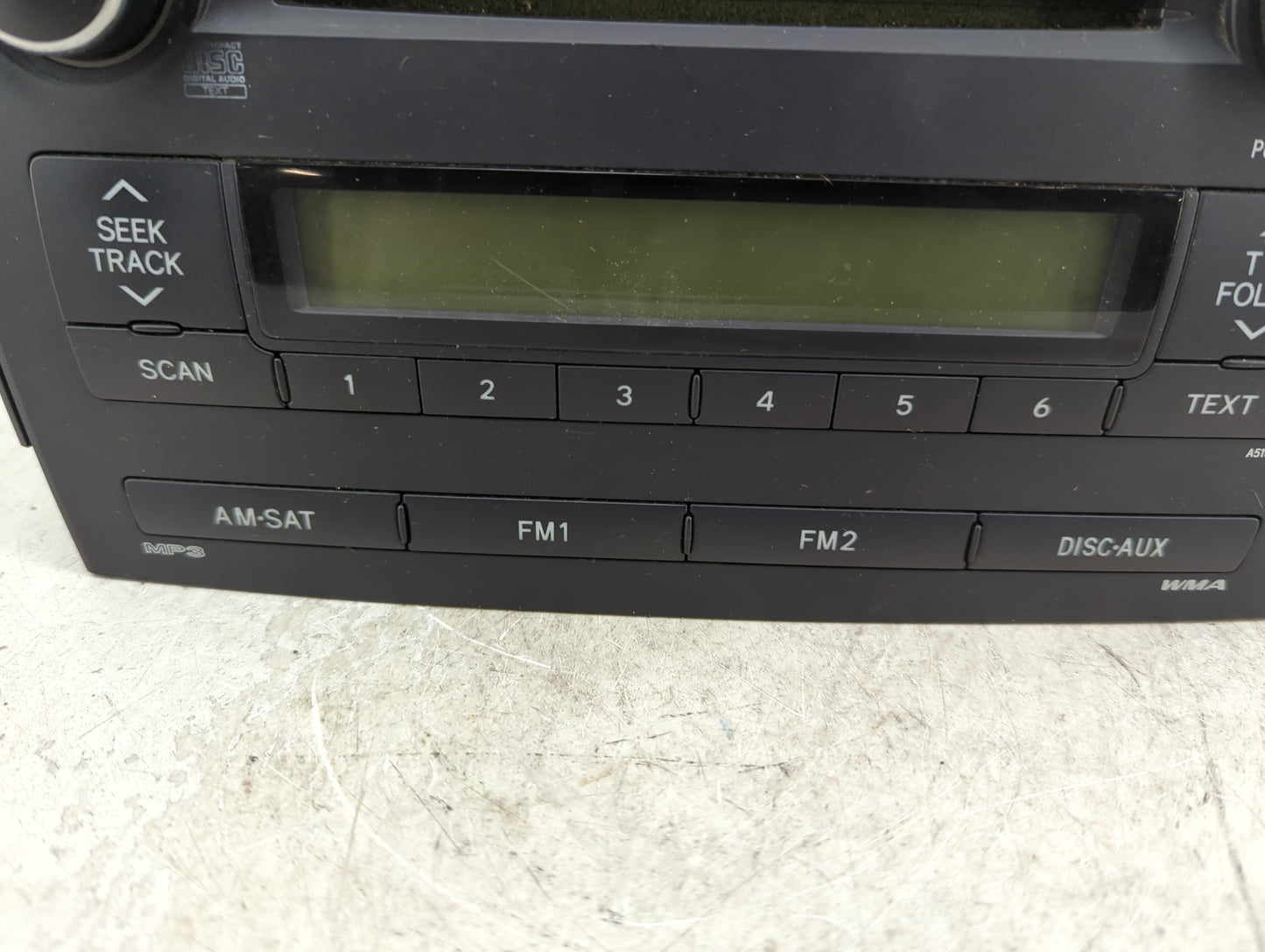 2009-2010 Toyota Corolla Radio AM FM Cd Player Receiver Replacement Fits Fits 2009 2010 OEM Used Auto Parts - Oemusedautopar