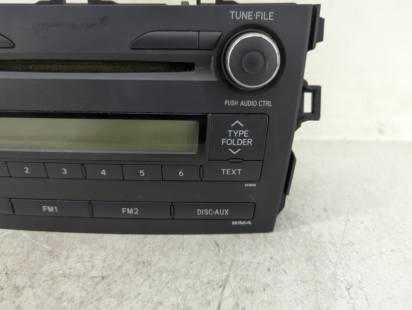 2009-2010 Toyota Corolla Radio AM FM Cd Player Receiver Replacement Fits Fits 2009 2010 OEM Used Auto Parts - Oemusedautopar