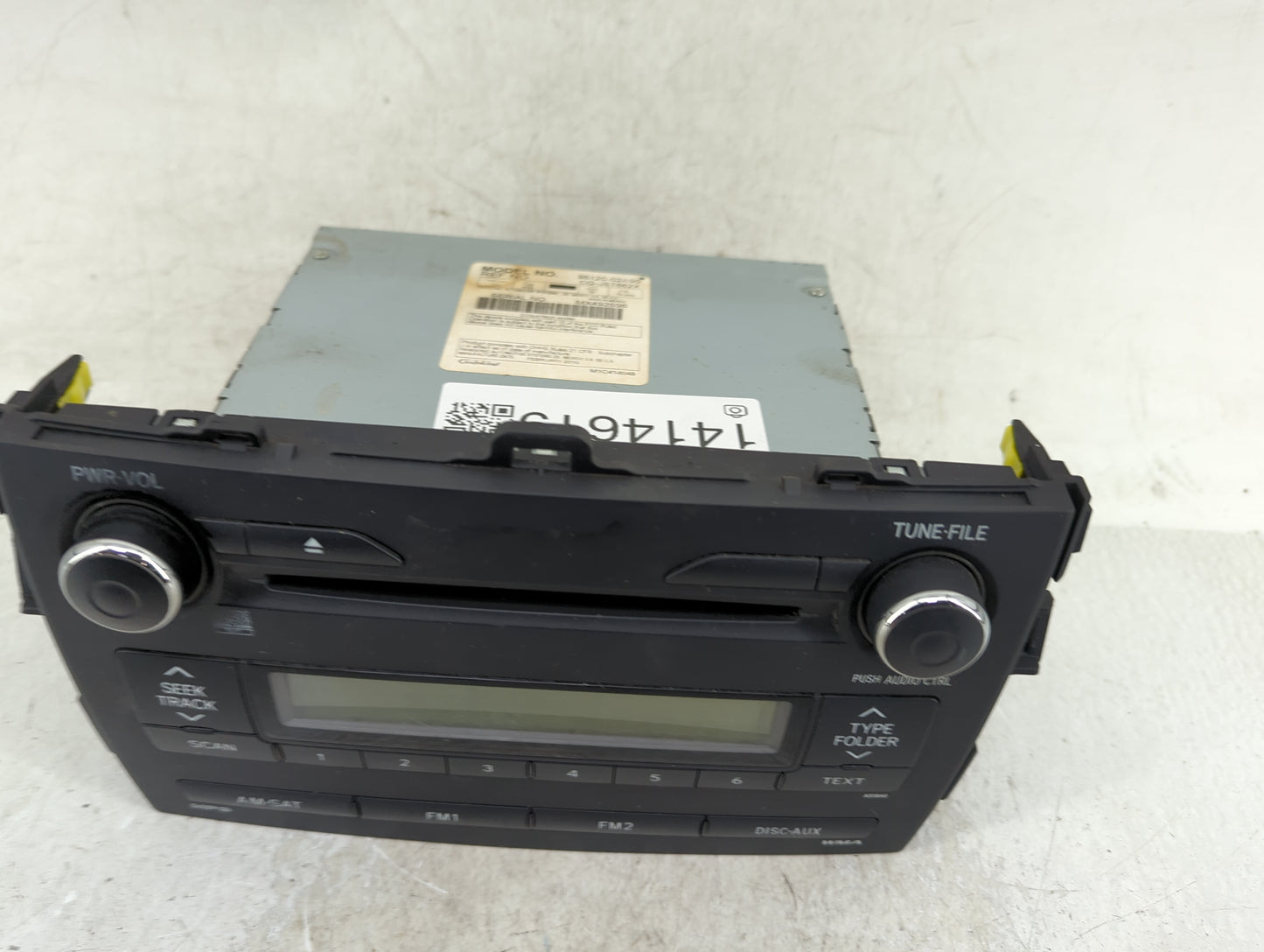 2009-2010 Toyota Corolla Radio AM FM Cd Player Receiver Replacement Fits Fits 2009 2010 OEM Used Auto Parts - Oemusedautopar