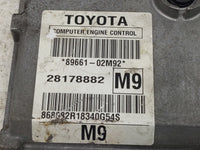 2009-2010 Toyota Corolla PCM Engine Control Computer ECU ECM PCU OEM P/N:89661-02M92 Fits Fits 2009 2010 OEM Used Auto Parts