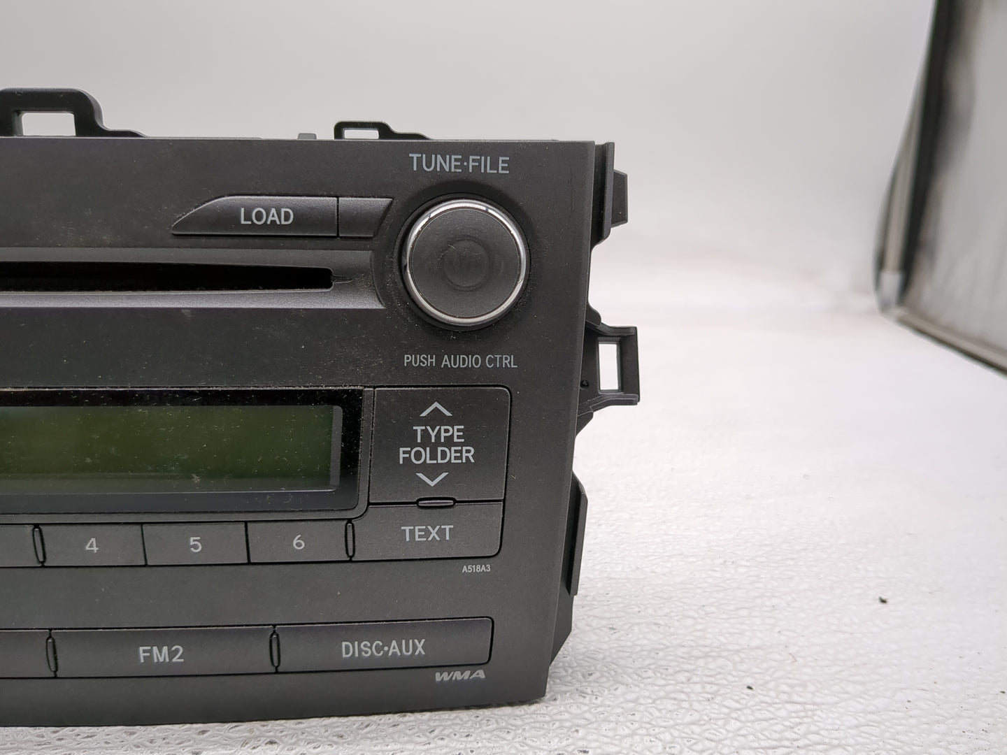2009-2010 Toyota Corolla Radio AM FM Cd Player Receiver Replacement Fits Fits 2009 2010 OEM Used Auto Parts - Oemusedautopar