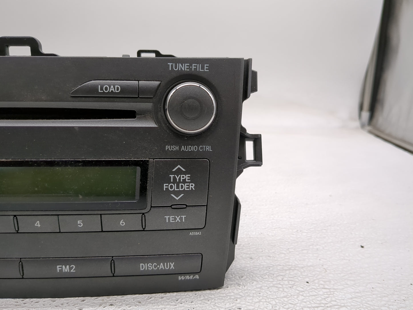 2009-2010 Toyota Corolla Radio AM FM Cd Player Receiver Replacement Fits Fits 2009 2010 OEM Used Auto Parts - Oemusedautopar